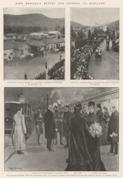 König Edwards Rückkehr und Reise nach Schottland